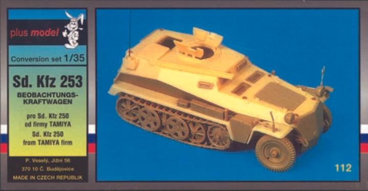 Actual product image Plus Model Sd.Kfz 253 Observation Car Conversion Kit for Tamiya Kit