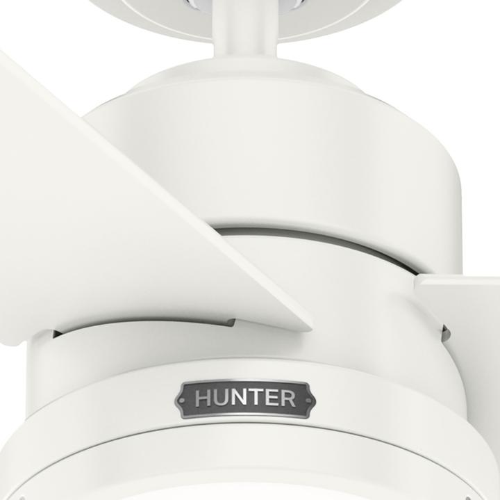 Produktbild Hunter Fans Deckenventilator Greenville Weiss mit Licht (39 dB)