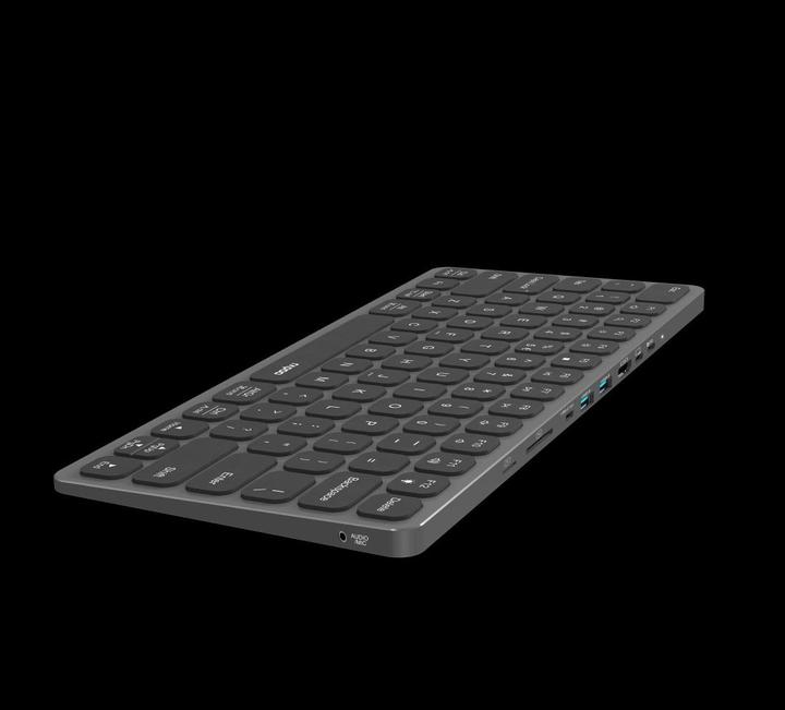 Actual product image Rapoo Keyboard With USB-C Adapter En (DE, Cable)