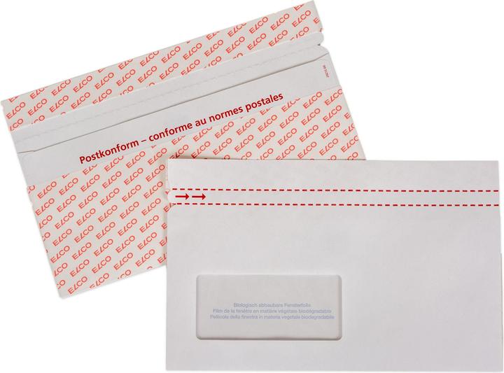 Productafbeelding Elco Papieren documentenvelop C5/6 venster links, 250 stuks (C5/6)