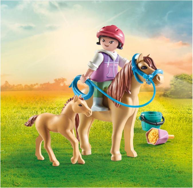 Produktbild Playmobil Kind mit Pony und Fohlen (71498, Playmobil Horses of Waterfall)