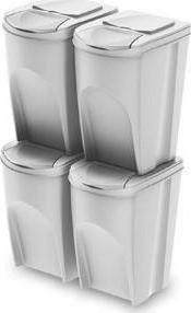 GCS Kosz na śmieci Prosperplast Kosz na śmieci SORTIBOX 4 x 35l - popielaty (35 l)