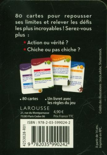 Produktbild Les apéro-cartes actions ou vérités ou chiche (Französisch, Collectif, 2020)