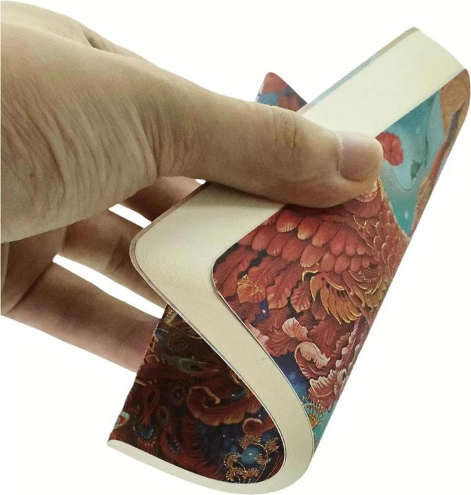 Actual product image Paperblanks Notebook Birds of Fortune A6, lined, blue / red (A6, Lined, Soft cover)