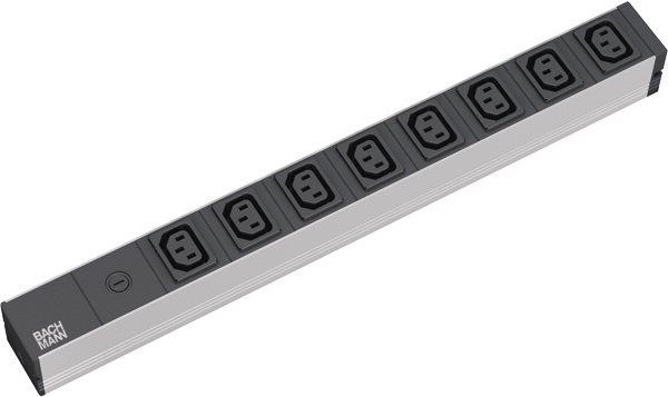 Actual product image Bachmann 48.30cm (19") power strip, 8-way without plug