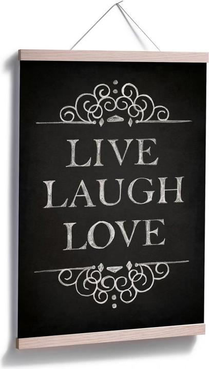 Image du produit Trenddeko Rire en direct Amour (30 x 45 cm)