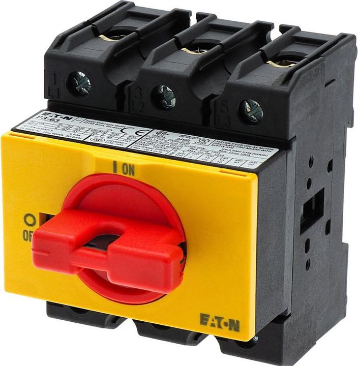 Produktbild Eaton P3-63/IVS-RT Elektroschalter Drehschalter 3P Schwarz