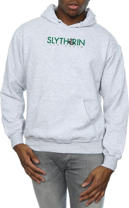 Actual product image Mens Slytherin Text Hoodie (3XL)
