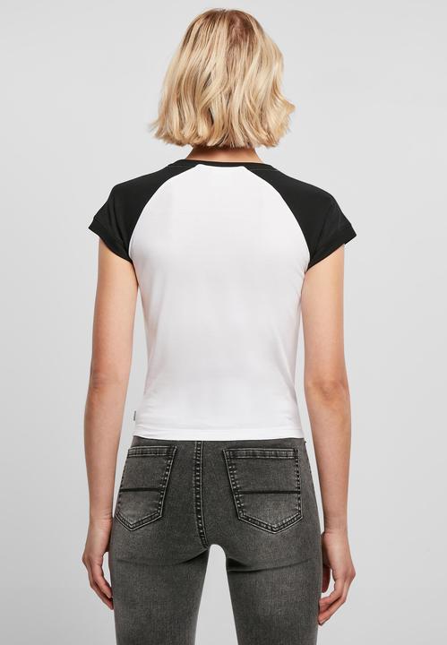 Immagine prodotto Urban Classics Maglietta da baseball corta retrò elasticizzata biologica da donna - 19391 (4XL)