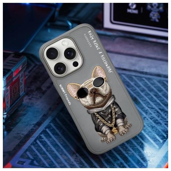 Produktbild Nimmy case iPhone 16 Pro Max 6.9" gray Glasses Cool Dog (Apple iPhone 16 Pro Max)