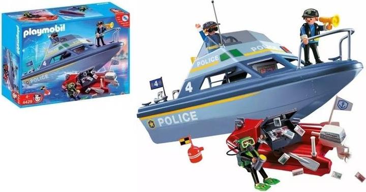 Actual product image Playmobil Police boat with motor (71394, Playmobil City Action)