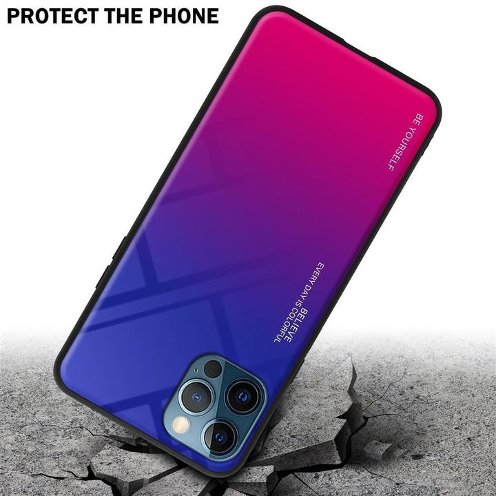 Actual product image Cadorabo TPU 2 colors glass cover (Apple iPhone 12 Pro Max)