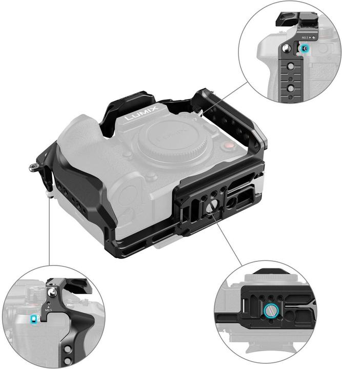 Produktbild SmallRig HawkLock Quick Release Cage Kit for Panasonic LUMIX GH7 / GH6 4825 (Cage)