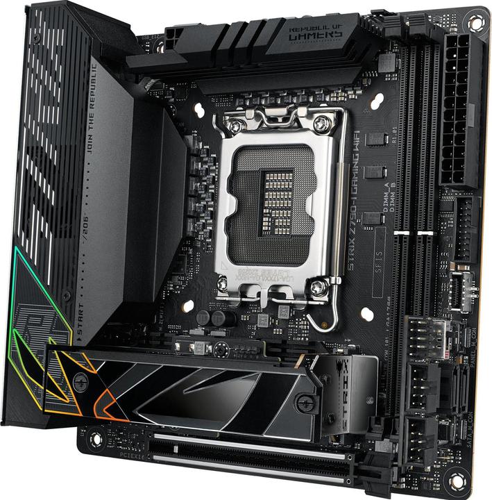 Actual product image ASUS ROG STRIX Z790-I GAMING WIFI (LGA 1700, Intel Z790, Mini-ITX)
