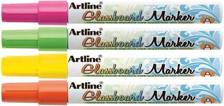 Actual product image Artline Brand Glassboard EPG-4/4W2 4pcs/set ass. (4 x)