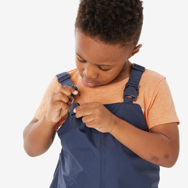 Produktbild Quechua Salopette imperméable de randonnée enfant 2-6 ans, NH100 bleu marine (5, 6)