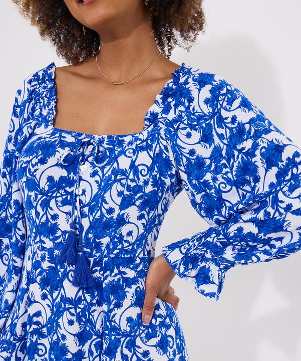 Produktbild Joe Browns Tasselled Grecian Floral Long Sleeve Mini Dress (14)