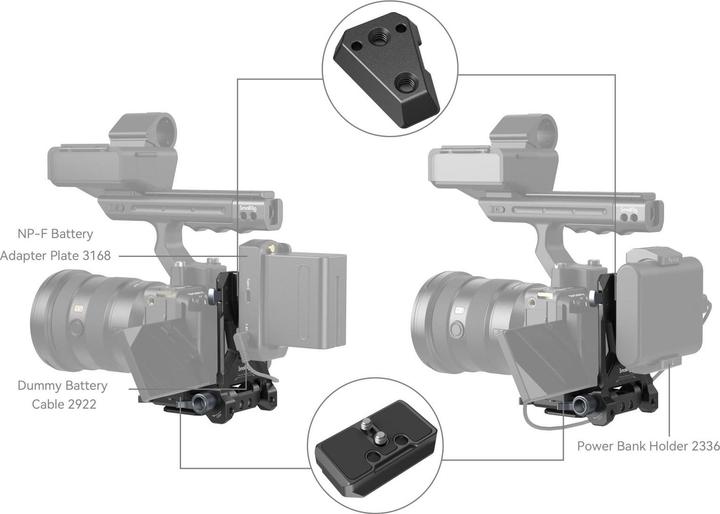 Image du produit SmallRig Système de montage de batterie Compact V-Mount 4064 (Accessoires vidéo divers)