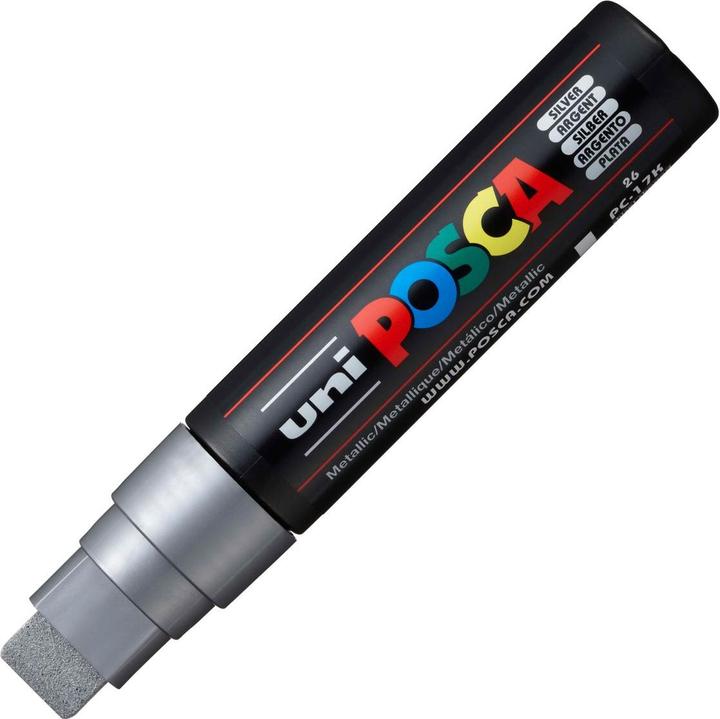 Actual product image Posca Marker PC-17K rectangular tip (Silver, 15 mm, 1 x)