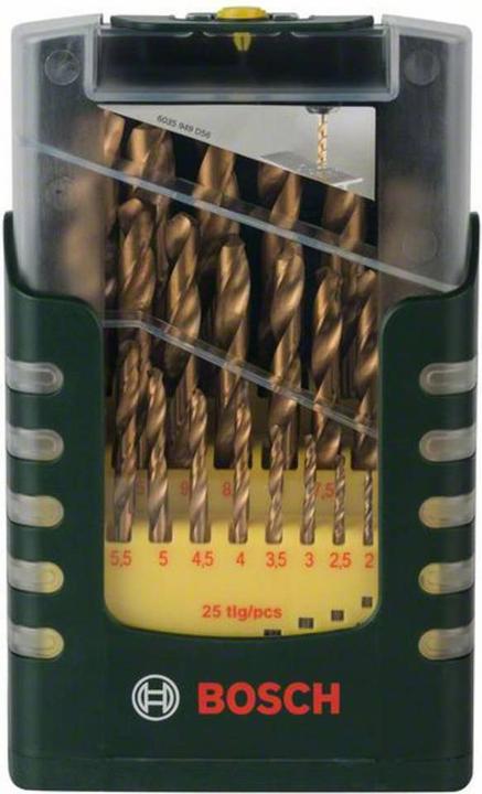 Produktbild Bosch Professional Zubehör HSS-TiN-Metallbohrer-Set (11 mm, 11.5 mm, 12 mm, 12.5 mm, 13 mm, 8 mm, 8.5 mm, 9.5 mm, 9 mm, 10 mm, 10.5 mm, 5 mm, 5.5 mm, 6 mm, 6.5 mm, 7 mm, 7.5 mm, 2 mm, 2.5 mm, 3 mm, 3.5 mm, 4 mm, 4.5 mm, 1 mm, 1.5 mm)