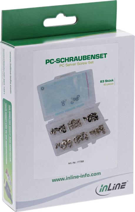 Actual product image InLine PC screw set, 83 pieces