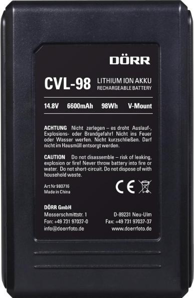 Immagine prodotto Dörr Cvl-98 (Accumulatore di carica elettrica)