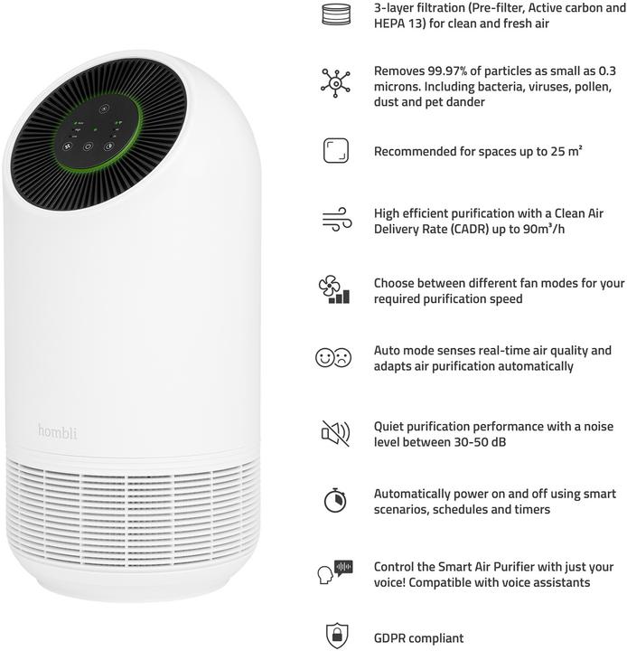 Produktbild Hombli Smart Air Purifier (25 m²)
