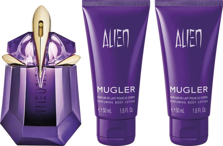 Actual product image Thierry Mugler Set Alien Eau de Parfum 30ml + 2x Body Lotion 50ml (Eau de parfum, 130 ml)