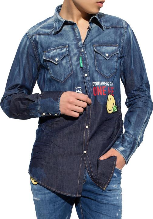 Image du produit Dsquared2 x Chemise en denim Smiley (48)