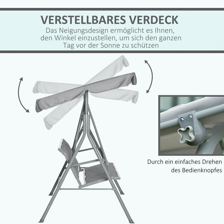 Actual product image Outsunny Hollywood swing with roof