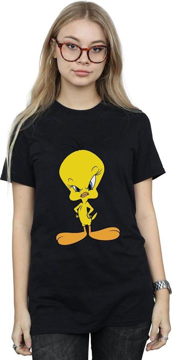 Immagine prodotto Looney Tunes Maglietta boyfriend in cotone di Tweety Angry (S)