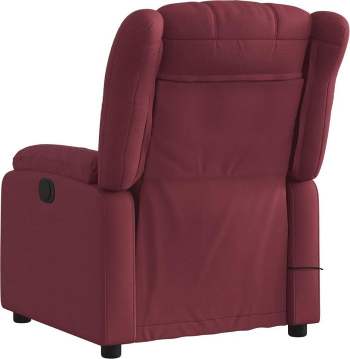 Produktbild VidaXL Massagesessel Fernsehsessel Relaxsessel Sessel Liegesessel Weinrot Stoff