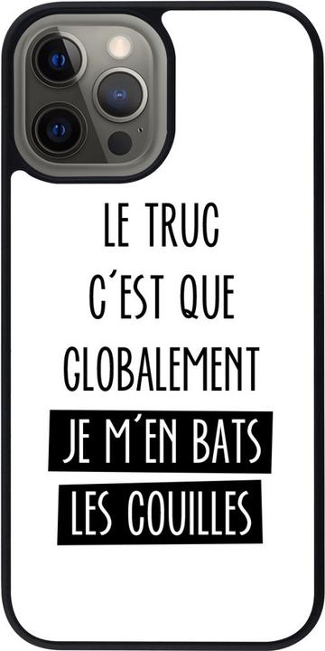 Image du produit PhoneLook Coque Silicone rigide noir Le truc globalement bats les couilles (Apple iPhone 12 Pro Max)