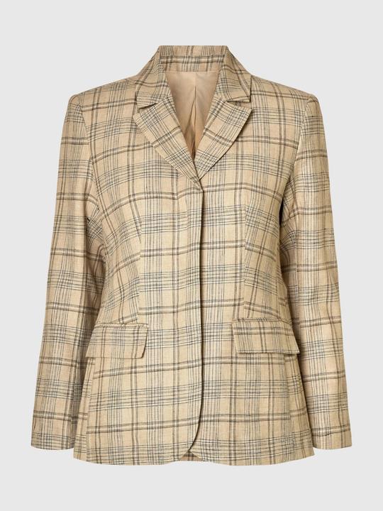 Produktbild Selected Femme Leinenmix Karo Slim Fit Blazer (38)