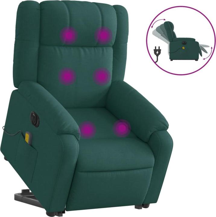 Produktbild VidaXL Elektrischer Massagesessel mit Aufstehhilfe Stoff