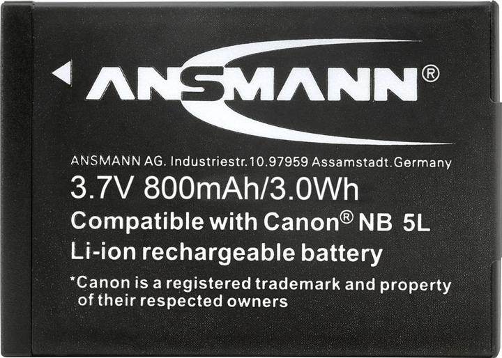 Image du produit Ansmann Canon NB-5L Batterie (Batterie de l'appareil photo)