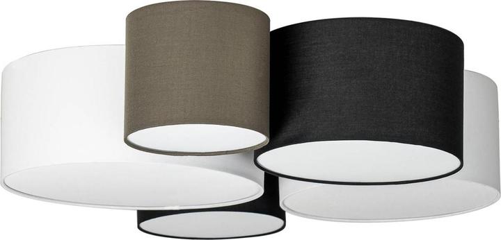 Actual product image Lindby Lettie Ceiling Lamp in Textile, 5 Flames (E27)