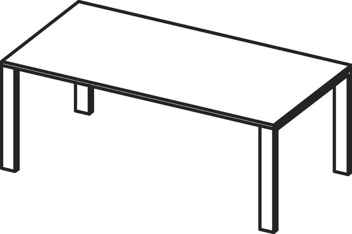 Actual product image Pöttker FRONTSLIDE extension table runner, without brake, length 1500, load capacity 90kg