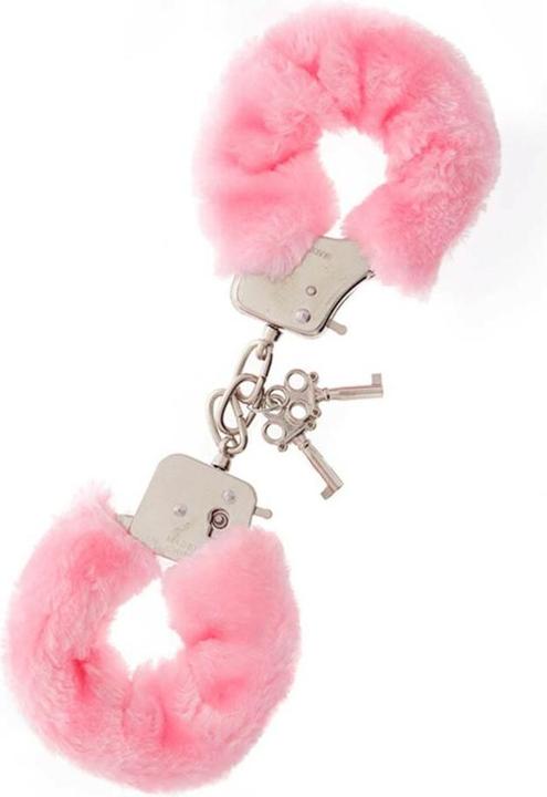 NMC Metallhandschelle mit Plüsch Rosa