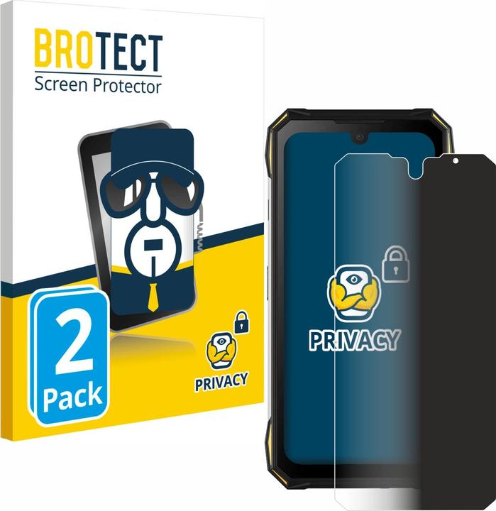 Actual product image BROTECT Anti-spy privacy film Blue light protection film (2 Piece, Doogee S89 Pro)