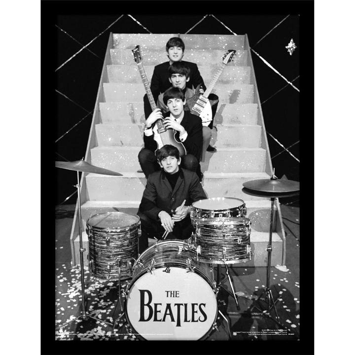 Actual product image The Beatles Photoshoot Framed Poster (40 x 30 cm)