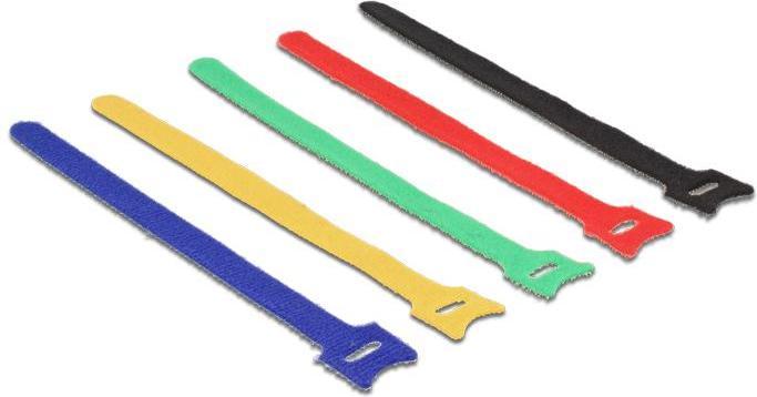 Actual product image Delock Colored velcro fastener (Velcro cable ties, 240 mm, 10 pcs.)
