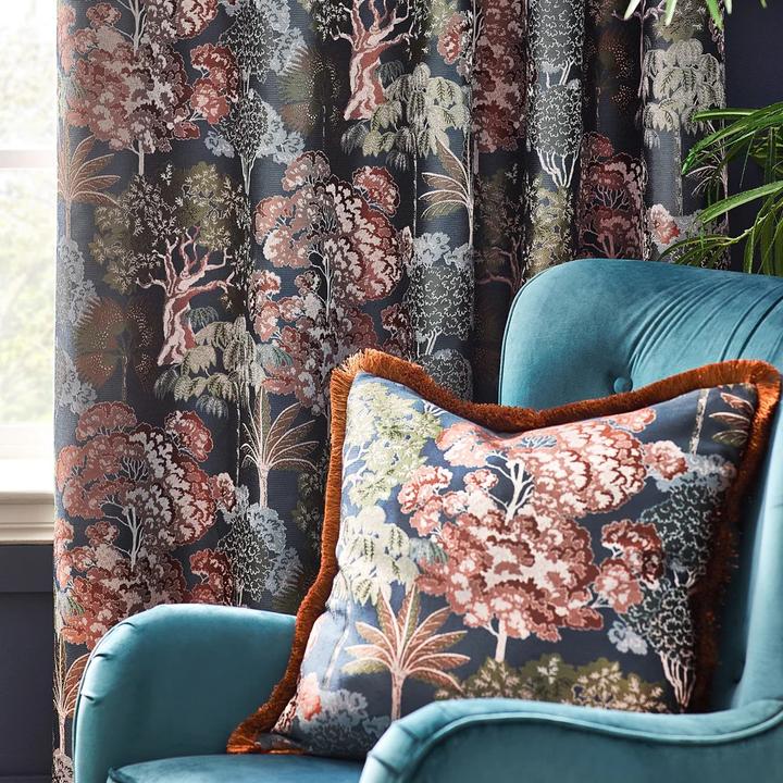 Immagine prodotto Wylder Woodlands Jacquard Floreale Tende con Occhielli (168 x 183 cm)