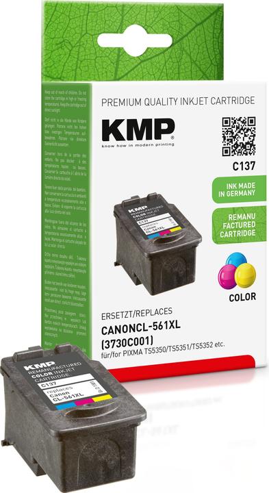Image du produit KMP Tinte remplacé CL561XL (3730C001) (M, C, Y)