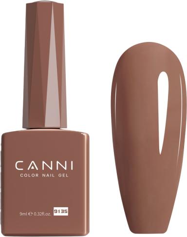 Actual product image Canni Gel lacquer 9135 UV/LED (Brown, UV gel varnish)