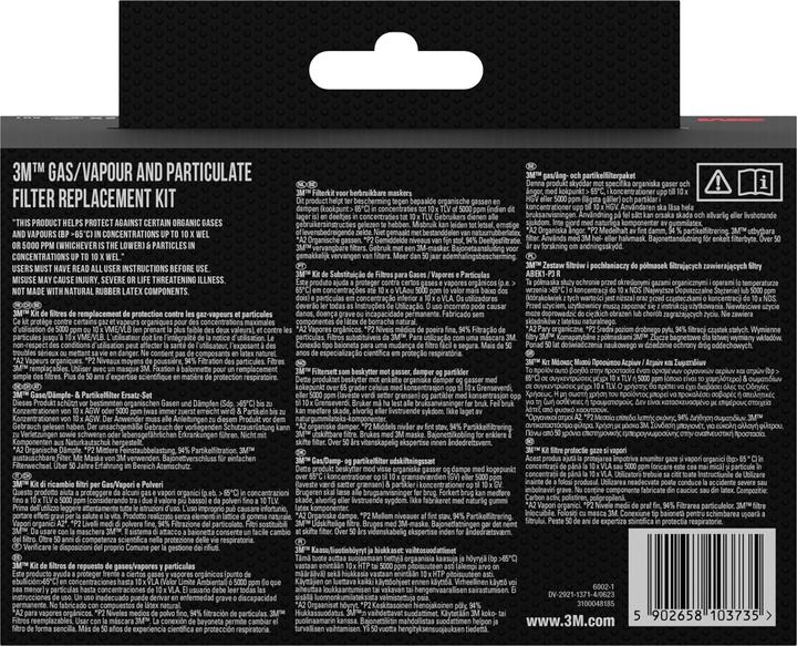 Immagine prodotto 3M Filtro antiparticolato per le serie 6000 e 6500 (Filtro di ricambio per respiratore)