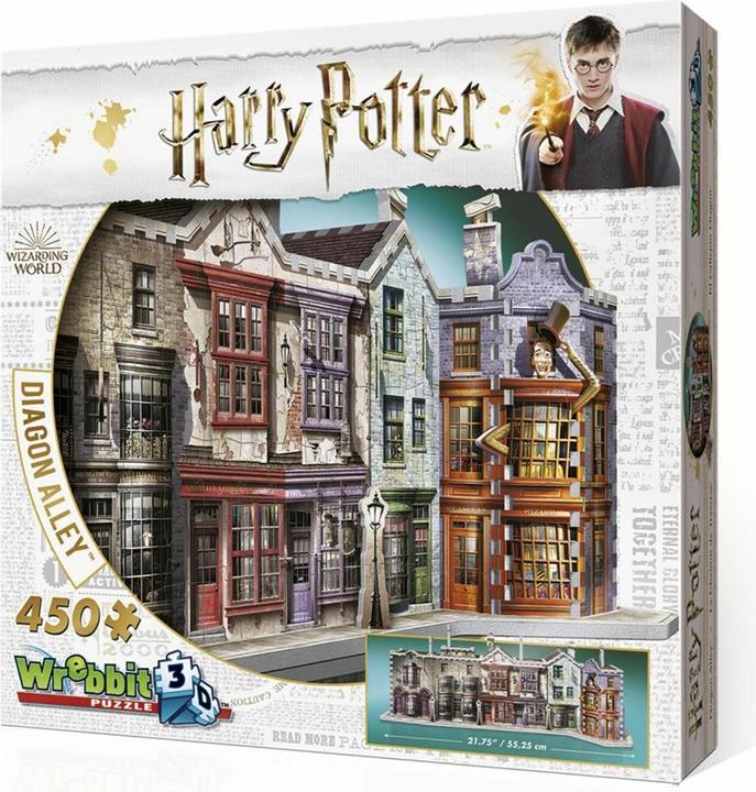 Wrebbit 3D Harry Potter Ruelle de l'Angle - W01010 TACTIQUE (450 pièces)