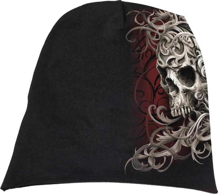 Spiral Skull Shoulder Wrap Mütze