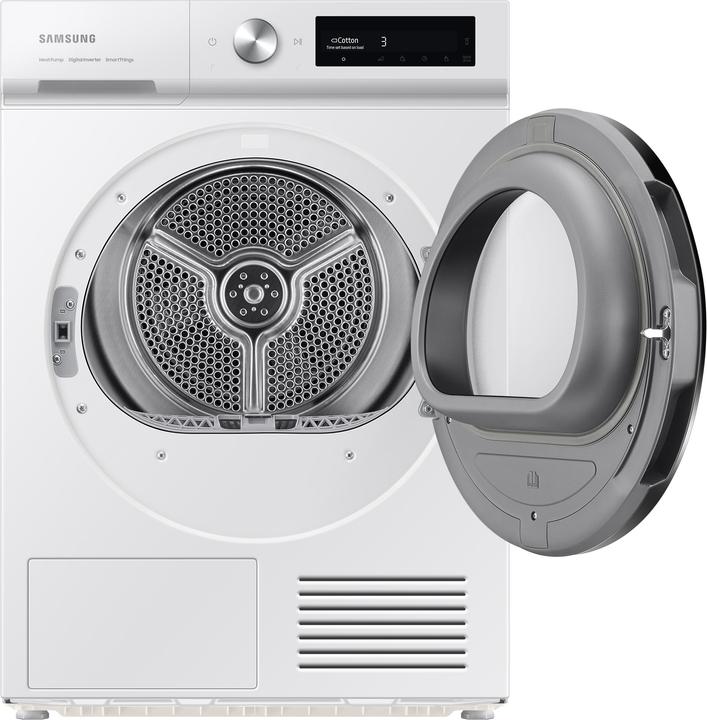 Image du produit Samsung DV90BB7445GWS2 blanc / bandeau blanc / porte vitrée noire (9 kg)