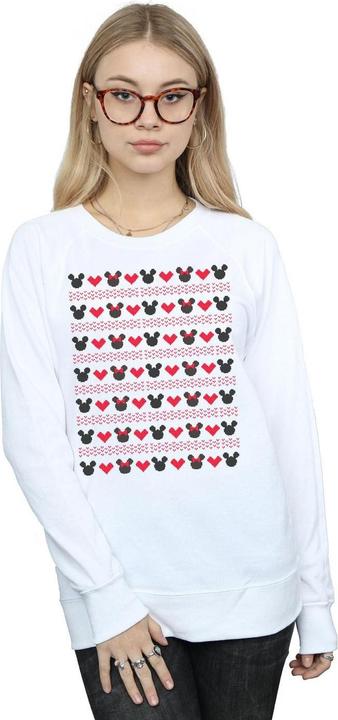 Immagine prodotto Disney Mickey And Minnie Christmas Hearts Felpa Donna (L)